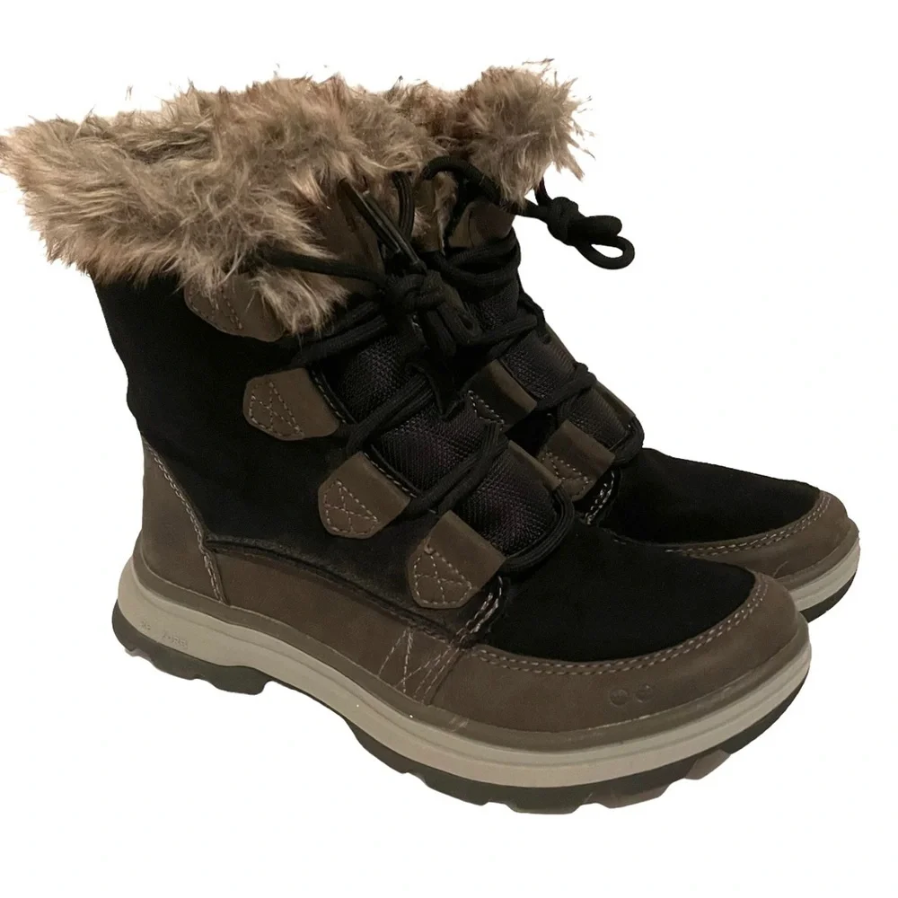 Ryka Women’s Boots Winter Size 5 M Faux Fur Leather and Man Made Material